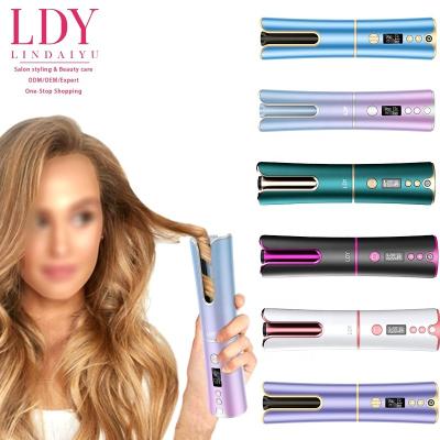 China Safety Curling Iron Cordless Electric Curling Iron Deep Spiral Turning Magic Automatic Curling Iron for sale