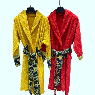 China Coral Fleece Robe Slippers QUICK DRY Bathrobe placed Christmas Coral Fleece Bathrobes made to order for sale