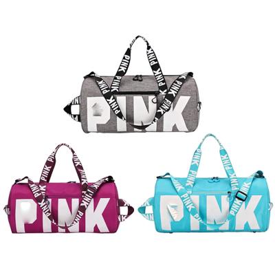 China High Quality New Style Eco-Friendly Duffel Bag Pink Yoga Gym Bag To Travel With Shoe Compartment Wholesale for sale