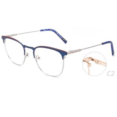 China For Reading Glasses Ready To Ship Wholesale Business Men's Glasses Frame Metal Optical Glasses Spectacle Frame for sale