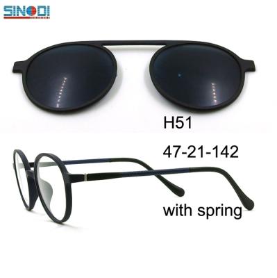 China For Hot Selling Reading Glass Clip On Eyewear Frame TR90 Optical Magnetic Sunglasses With Polarized Lens for sale