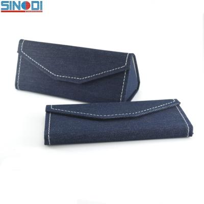 China Handmade Foldable Sunglasses Case Folding Triangle Case Glasses Case Foldable Eyewear Case for sale