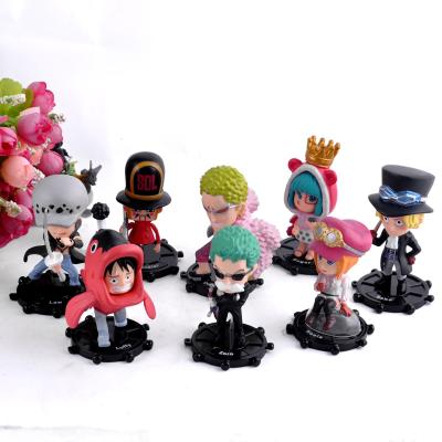 China Q version PVC sabo anime action model handmade cut out one piece luffy figures for sale