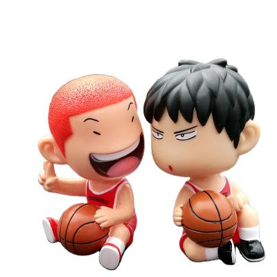 China Cartoon toy Q version slam dip Sakuragi flower path Liuchuan maple shakes his head, doll car ornaments harden decoration for sale