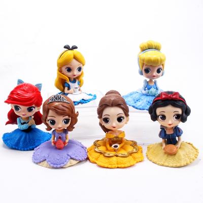 China Wholesale Cartoon Toy Low Price Q Version Princess Ornaments Large Blind Box Doll Machine Twist Doll Princess Cake Dessert Decoration Eye for sale