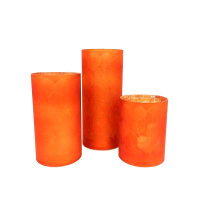 China Single Straight Tube Plated Orange Glass Tube LED Glass Tube Lamp for sale