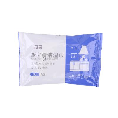 China Deep All Wet Multi Purpose Small Pack Customization Flat Wet Kitchen Cloth Clean Wipe for sale