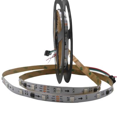 China Cutting: 3 led/cutting(60 LEDs/M Addressable RGB LED strip 60 LEDs/M Addressable RGB LED strip 2811 IC DC12V Black Programmable PCB 2811 Pixel LED WS2811 5050 for sale