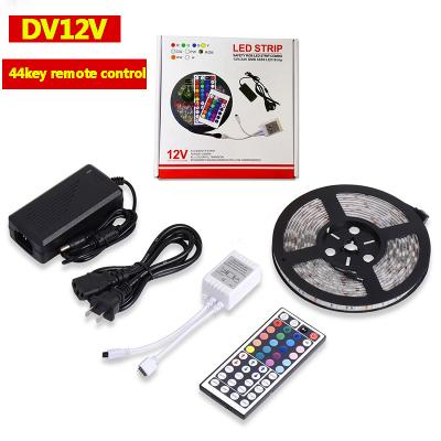 China Whole 5m PCB Waterproof Remote RGB 5m Strip Light Controller DC 12V Power Supply 44Key IR 5050 60LED LED Strip Light Kit for sale