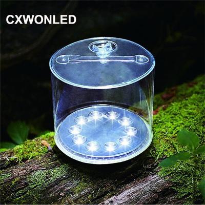 China Super Bright PVC 3 Home Modes Portable Foldable Solar Camping Light for sale