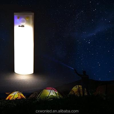 China ABS 2W 15pcs White and 15pcs Warm White Solar and USB LED Rechargeable Tent Camping Light for sale