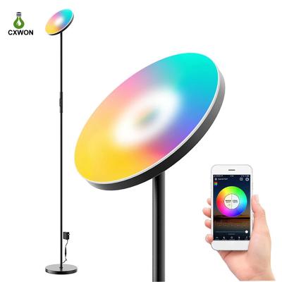 China Modern Corner Smart Standing Light LED Modern Wifi RGB Dimmable LED Floor Lamp for sale