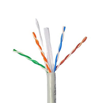 China 24awg 4 Pair UTP Cat 6 Indoor Pure Copper UTP CAT6 Test Cable Pass Through for sale