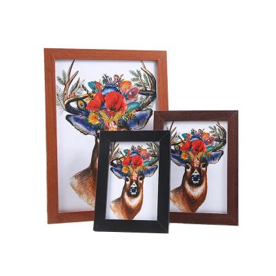 China Environmental Friendly Table Top Or Wall Mount Photo Frames Wooden Photo Frame for sale