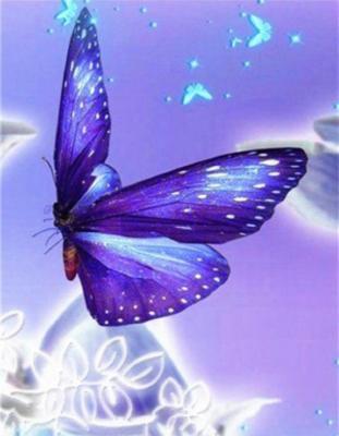 China Environmental Protection Butterfly Diamond Painting Crystal Full Drill Art Painting Handmade Gift Home Decor for sale