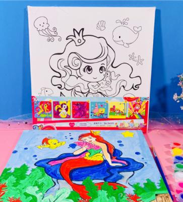 China DIY Painting Educational Toys Children's Educational Toys Children's DIY Dye Graffiti Watercolor Painting Creative Handmade Painting Set for sale