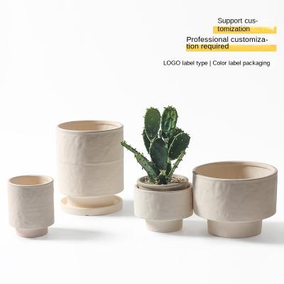 China High Quality Plant Pots Flower Pot White Ceramic Planter Indoor Resin Planter Pots for sale