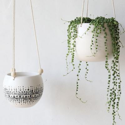 China 2022 Wholesale New Design Ceramic Hanging Planter CLASSIC Decoration for sale