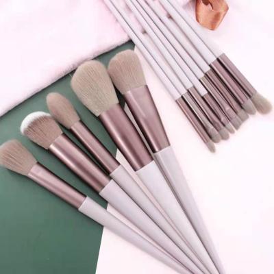 China Whitening Cosmetic 10pcs Make Up Brush Champagne Color Brush Make Up Set for sale