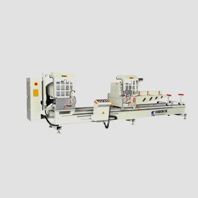 China Construction material shops high precision and durable double headed aluminum window cnc profile cutting saw for sale