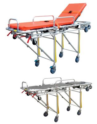 China Emergency Ambulance Self Loading Stretcher Folding Medical Bed for sale