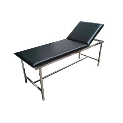 China Emergency HXY Hospital Stainless Steel Examination Bed Backrest Lift Up By Rack for sale