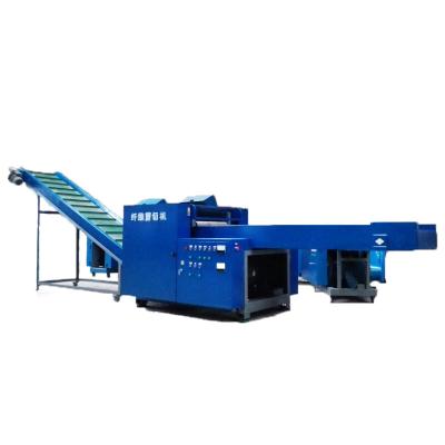 China Fiber /Cotton Textile Waste Recycling Cutting Machine / Fiber Garments Waste Cutting Machine With Blades for sale