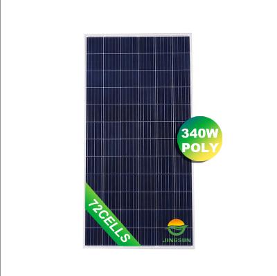 China Solar Power Efficiency Jingsun 72cells 340w 350w System High Poly Solar Panel For System Te koop