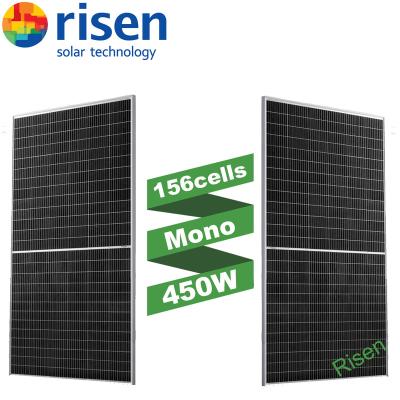 China Hot Sale A class 156cells 440w 445w 450w 455w class half cell solar panel prices hot sale solar power system price A lifted mono cell Europe for sale