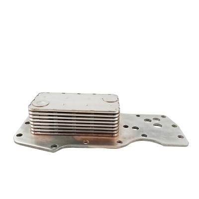 China Isbe Good Quality Stainless Steel Diesel Engine Oil Cooler 3975818 6 Oil Cooler 3975818 China Oil Cooler for sale