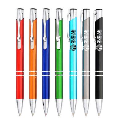 China Promotion Product/School Office Supplies Metal Advertising/Gift Pens with Custom Logo Promotional Advertising Ball Pen Slogan Stylus Ballpoint Pen for sale