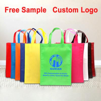 China Custom Logo Advertising Handled Design Nonwoven Bag Plastic Shopping Bag for sale