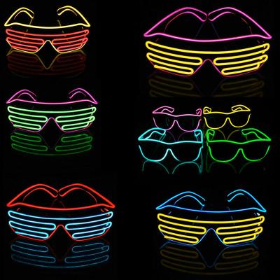 China Night Clubs 2018 Hot Selling EL Glass LED Light Glasses for Events and Party Supplies for sale