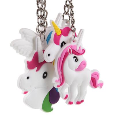 China Souvenir Gift/Business/Promotional Advertising Gifts 2018 Best Seller Custom Key Chain Rings Bulk Cute Unicorn Key Chain for sale