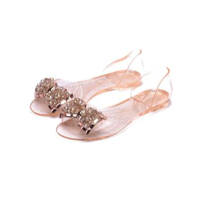 China Anti-Smell Shoes China Transparent Ladies PVC Fish Mouth Jelly Sandals Transparent Soft Jelly Sandals for sale