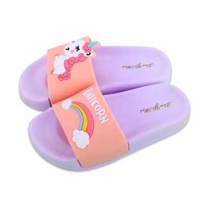 China Anti-odor 2020 Summer Latest Design PVC Fashion Kids Bath Slippers Cartoon Kids Slippers for sale