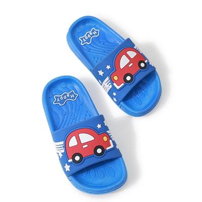 China Anti-Smell PVC Upper With EVA Sole Kids Slides Hotel Slippers for sale