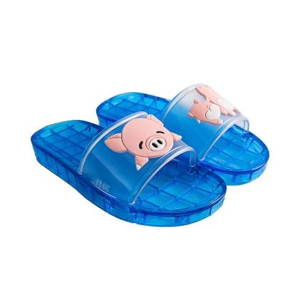 China 2019 New Arrival Anti-odor Clear Bear Plastic Kids Slippers In Running Kids Freeze Slippers for sale