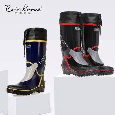 China Fashion Rubber Boots Waterproof Outdoor Boots Waterproof Rubber Rain Boots For Men for sale