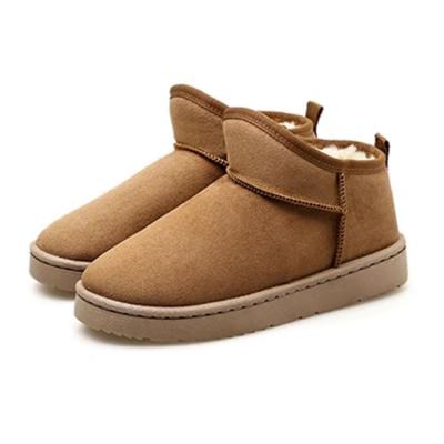 China Anti-odor Women's Autumn Winter 100% Sheepskin Wool Home Bedroom Snow Boot Slippers Shoes for sale