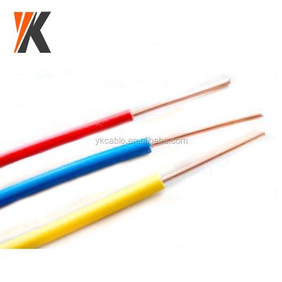 China NH ZR Cable Wire Fire Resistant Price Per Meter Solid Wire 0.5mm 0.75mm Cu PVC Copper Single Core Electrical Wire 1mm 0.75mm Black Yellow Red Color for sale