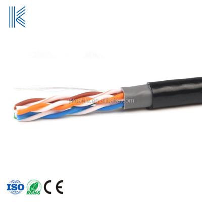 China Telecommunication 305m ftp cat5e lan cable 4 pairs 24awg outdoor network cable for sale