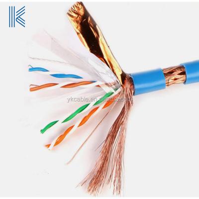 China Best telecommunication quality 1000 ft 305 m roll sftp ftp shield cat6 network ethernet cable for sale