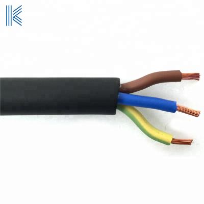 China Waterproof Submersible Pump Cable Deep Waterproof Flexible Copper Wire 2.5mm 1.5mm 10 12 3 Submersible Well Pump Wire for sale