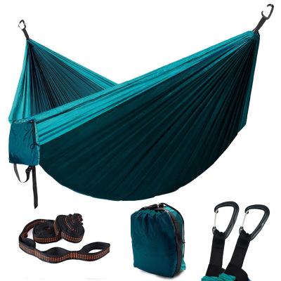 China Wholesale Lightweight Portable Hammock Camping Hammock Single Or Double Accessories For Indoor Outdoor With Tree Straps for sale