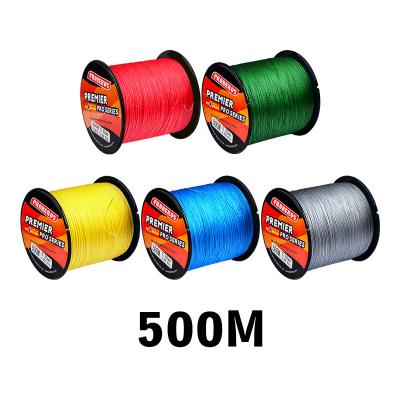 China High Strength 4 Strands 500M PE Braided Line Strong Multiflamment 100LB Fishing Line for sale