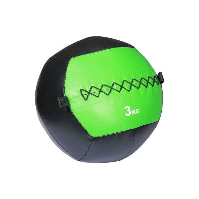 China Durable Fitness 2-10kg Bodybuilding PU Leather Wall Ball MedicineBall Gym Exercise Soft Fitness Training Slam Ball for sale