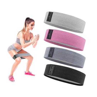 China High Elasticity Exercise Workout Bands Fabric Booty Bands For Women Butt And Leg Set Of 3 for sale