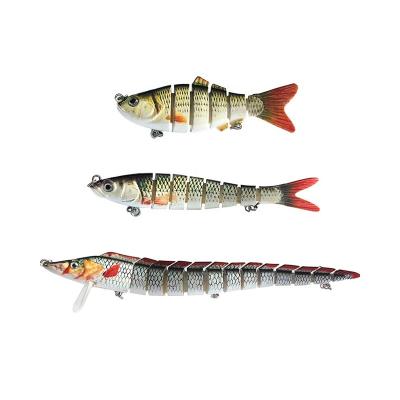 China Fishing Tools 6/8/13 Section Segment Multi Jointed Bait Fishing Lures High Quality ABS Groundbaits For Saltwater And Freshwater for sale