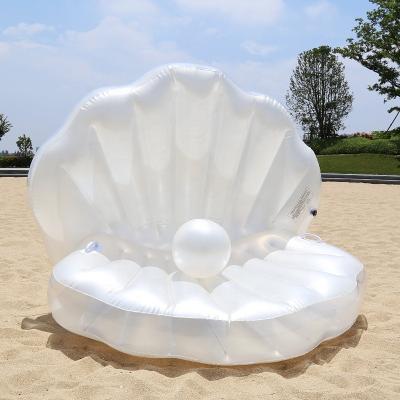 China Water Parks Drop Sea Shipping Inflatable Shell With Pearl Outdoor Pool Float Water Sports Swimming Toys For Poolside Party for sale